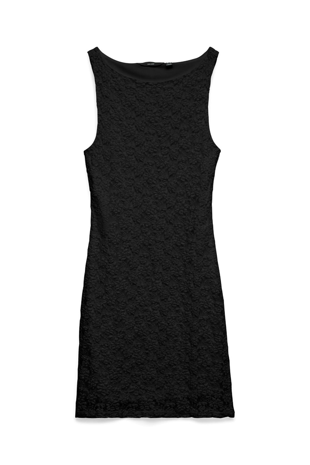 Dolly Boat Neck Kort Kjole - Sort
