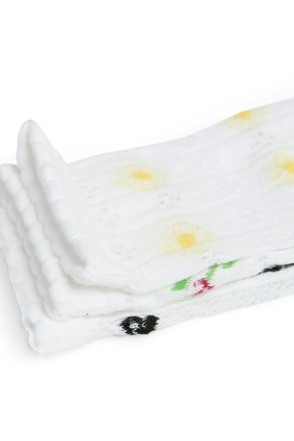 Bella Pointelle Socks 3-Pak - Cloud Dancer