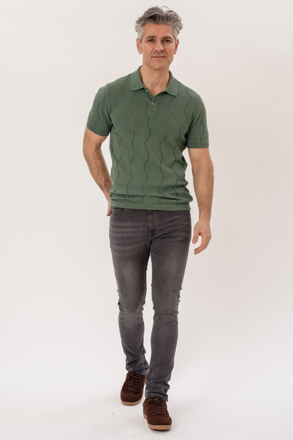 De Originale Performance Jeans (Slim) - Grå Denim