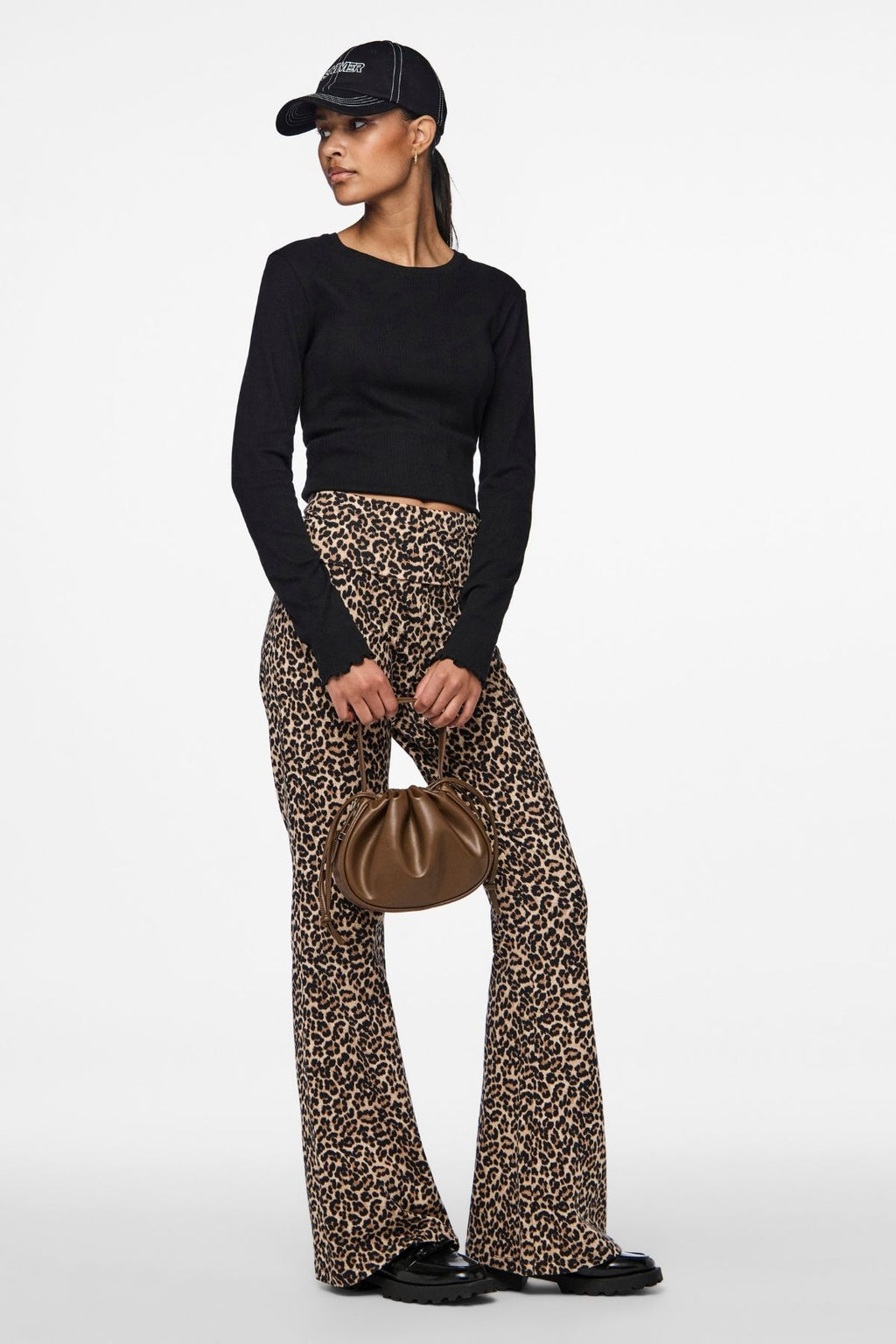 Marie O-Neck Poin Top - Sort