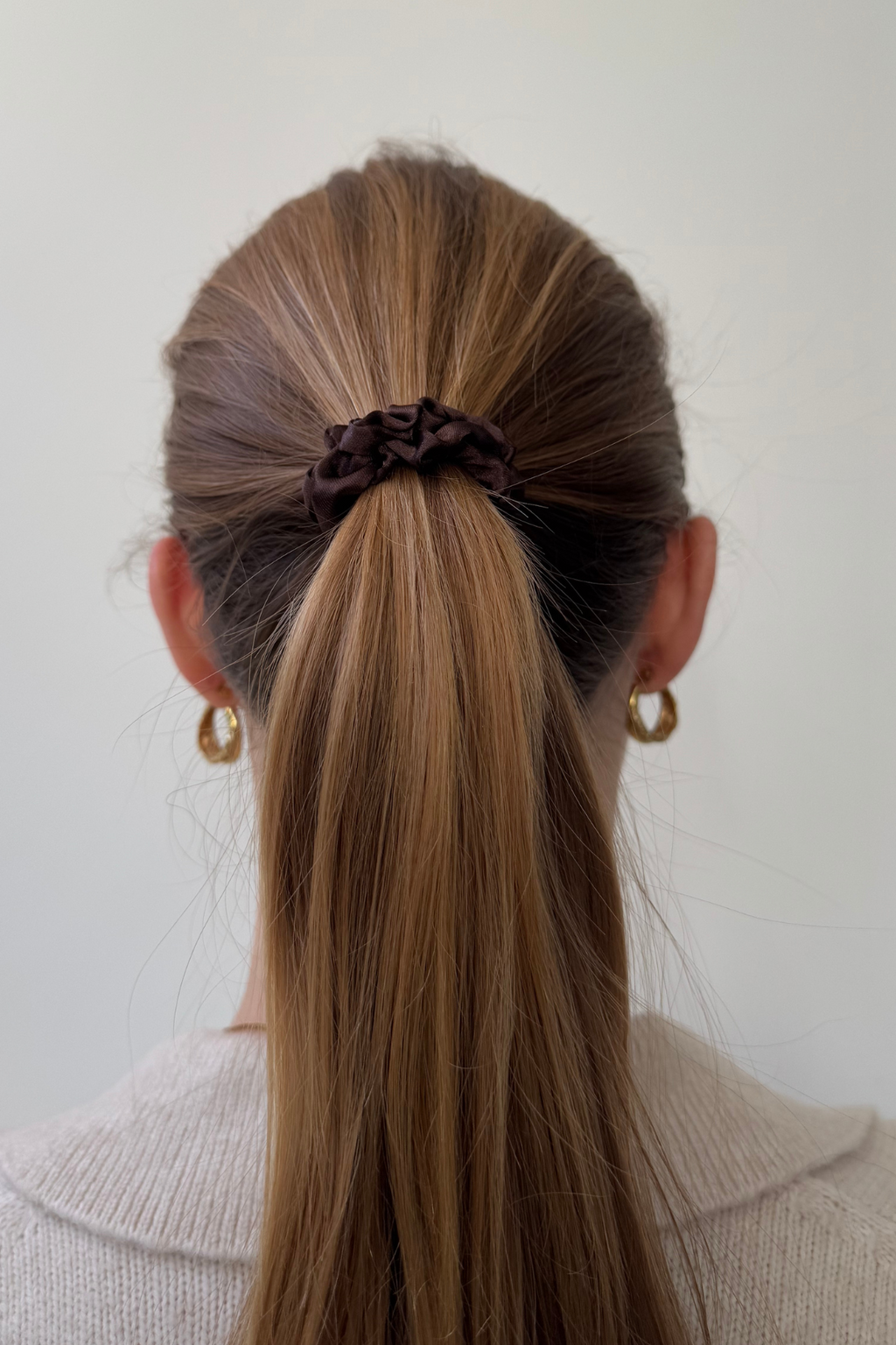 Scrunchie - Kaffebrun