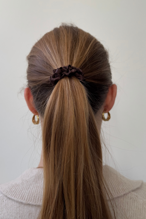 Scrunchie - Kaffebrun