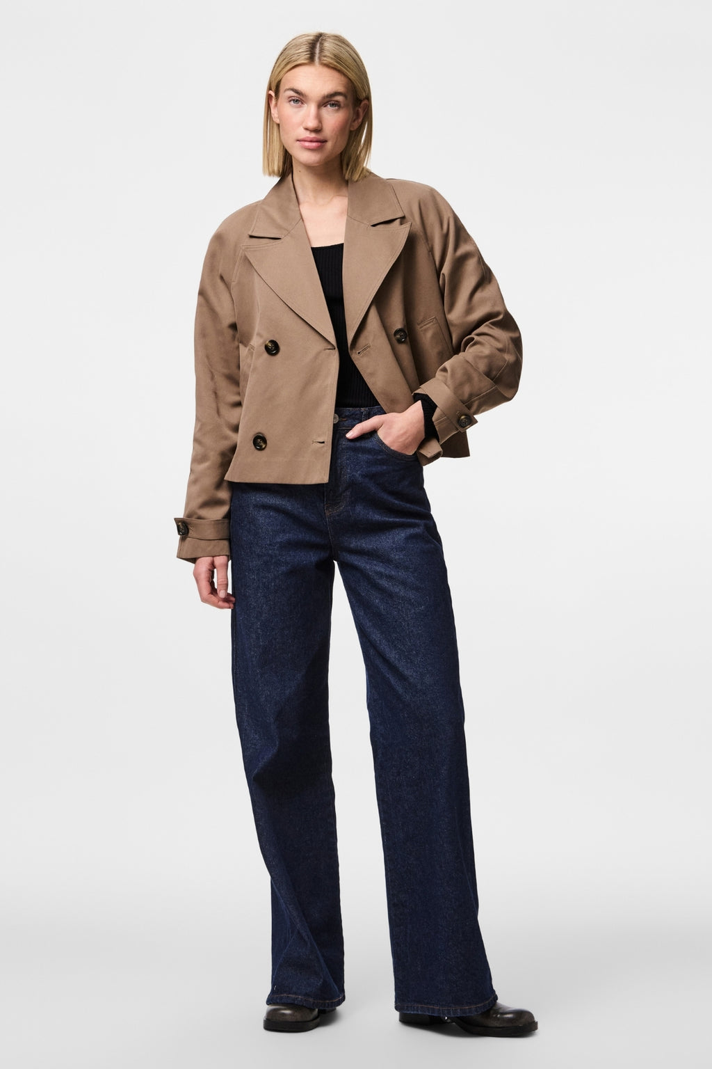 Scarlett Short Trenchcoat - Brun