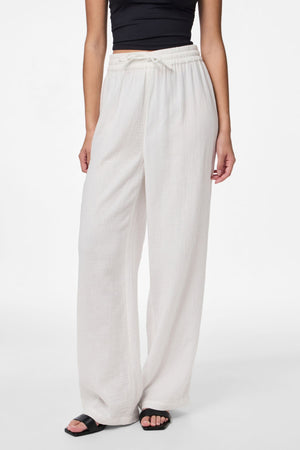 Sastina Højtaljede Wide Pants - Cloud Dancer