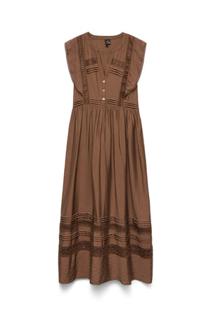 Jules Tape Ankle Dress - Cocoa Brun