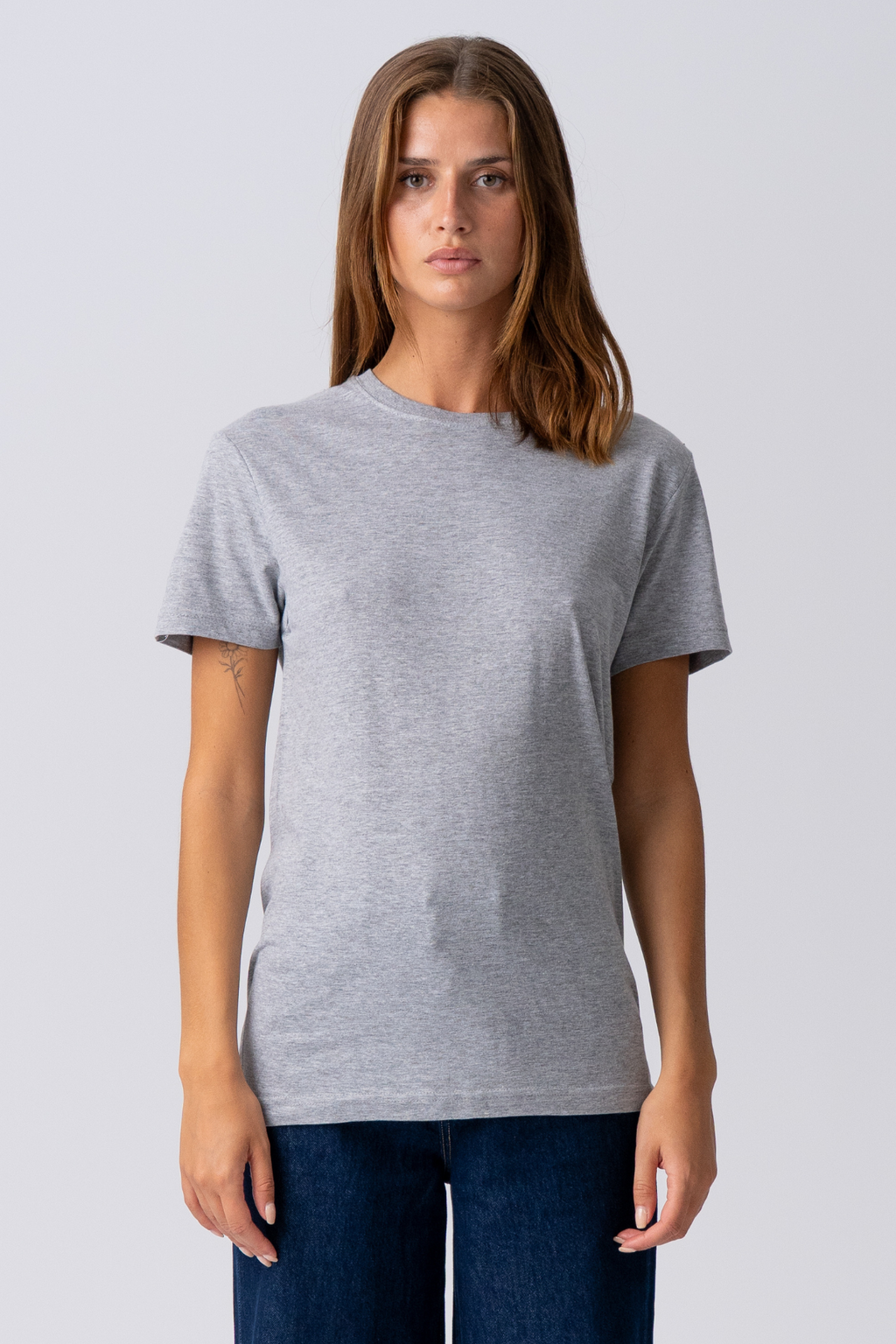 Basic Let T-shirt - Grå