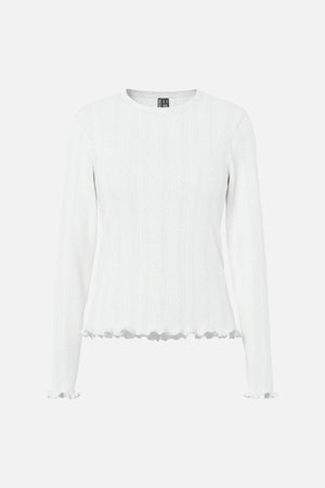 Marie O-Neck Poin Top - Cloud Dancer