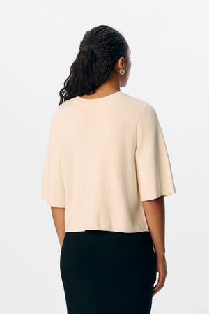 Julla Parvi 2/4 Strikcardigan - Sandskal