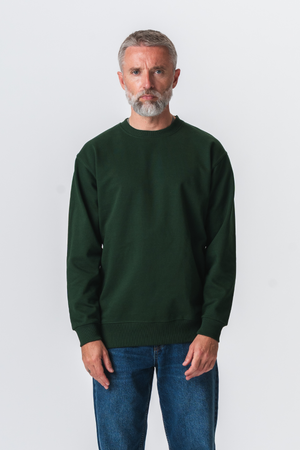 Basic Crewneck - Mørkegrøn
