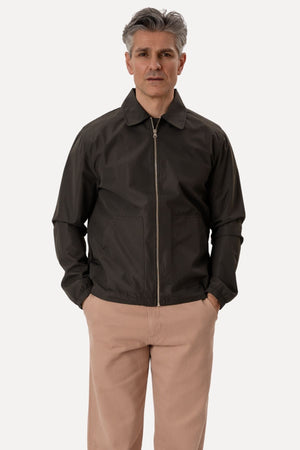 Short Zip Jacket - Mørkegrøn