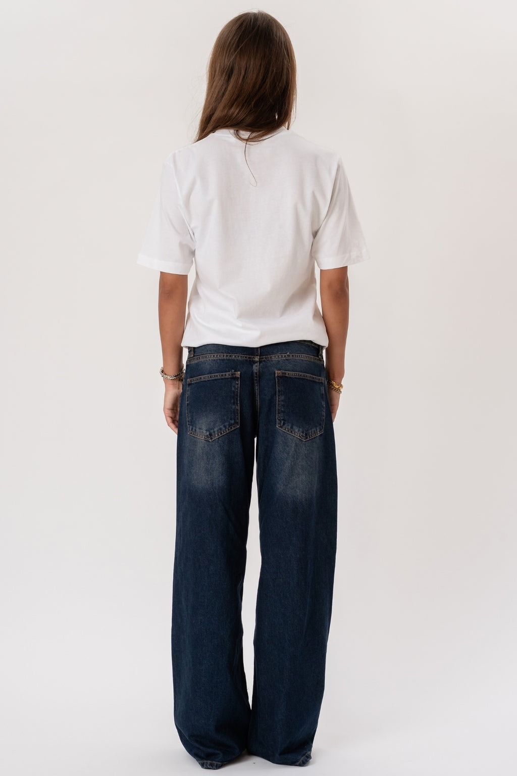 Serena Baggy Jeans - Mørkeblå