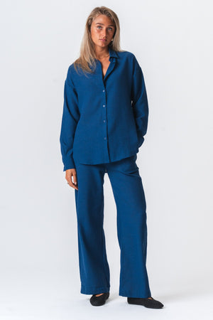 Lilly Bukser + Lilly Skjorte (Navy)