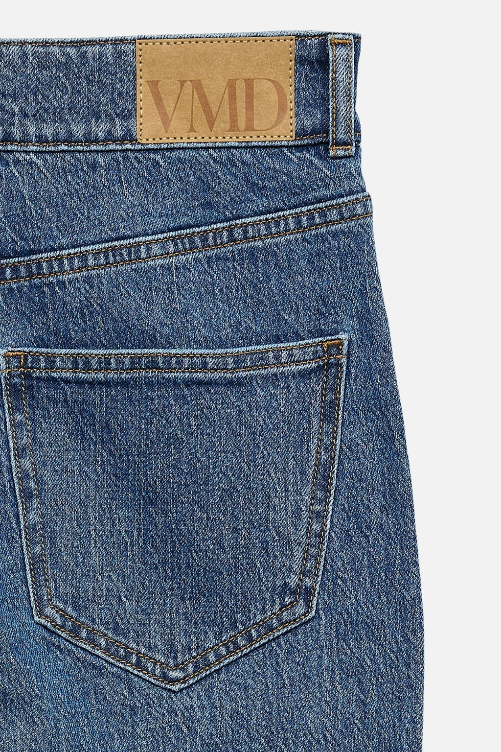 Tessa Wide Pocket Jeans - Medium Blå Denim