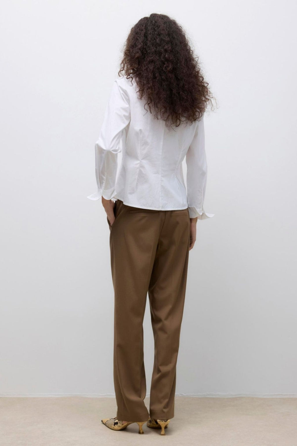 Ums V-Neck T-shirt - Klar Hvid