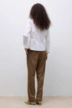 Ums V-Neck T-shirt - Klar Hvid