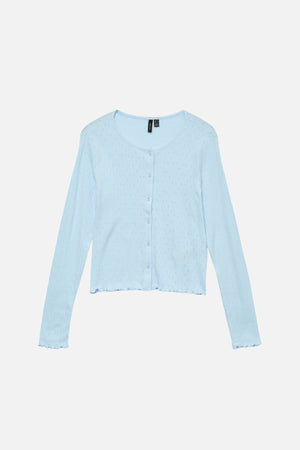 Isa O-Neck Cardigan - Nantucket Breeze