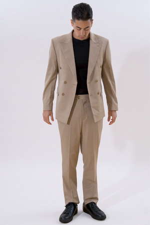 Klassisk Blazer - Beige Melange