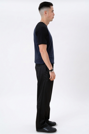 Basic raglan T-shirt - Sort-Navy