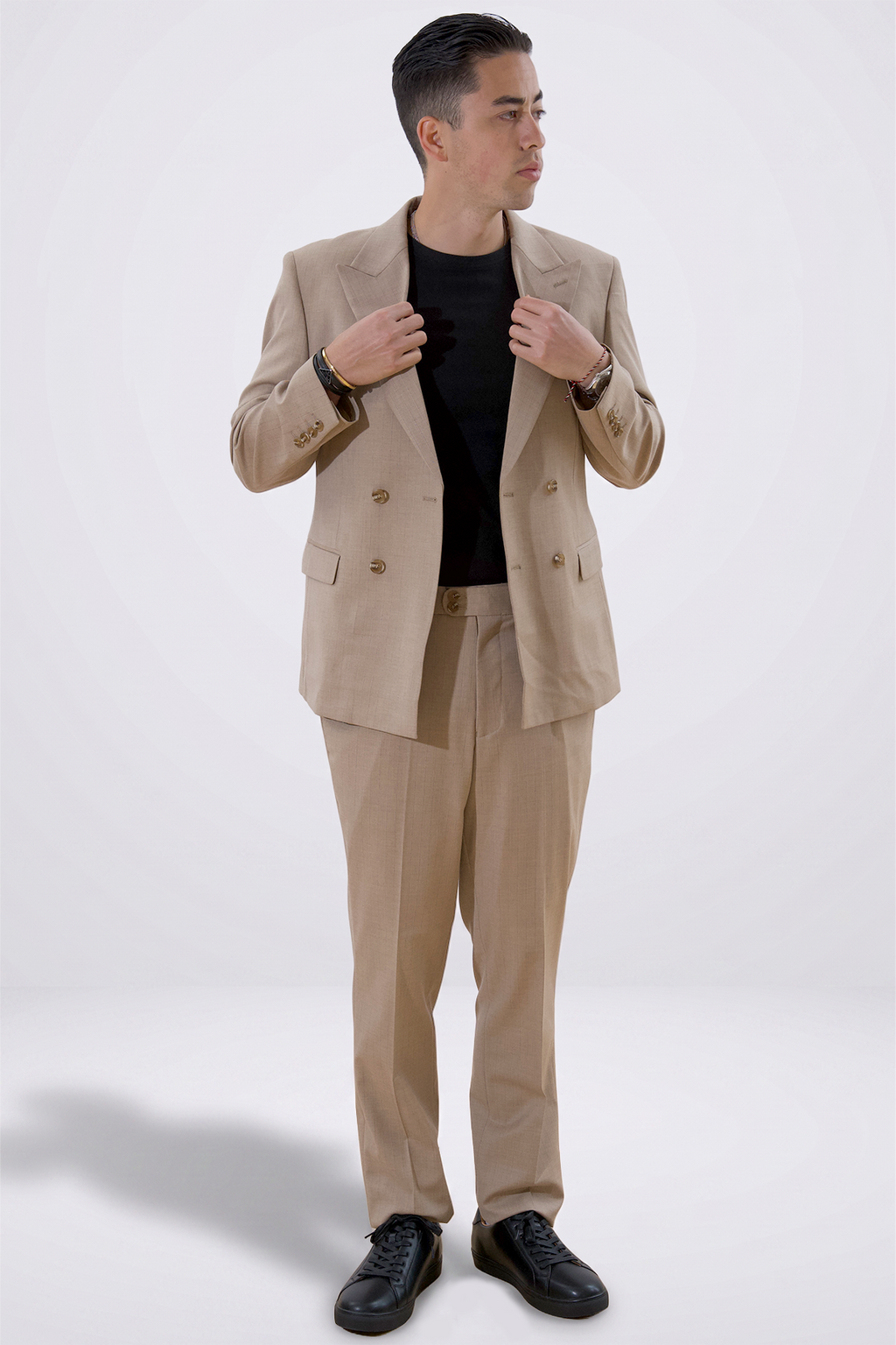 Klassisk Blazer - Beige Melange