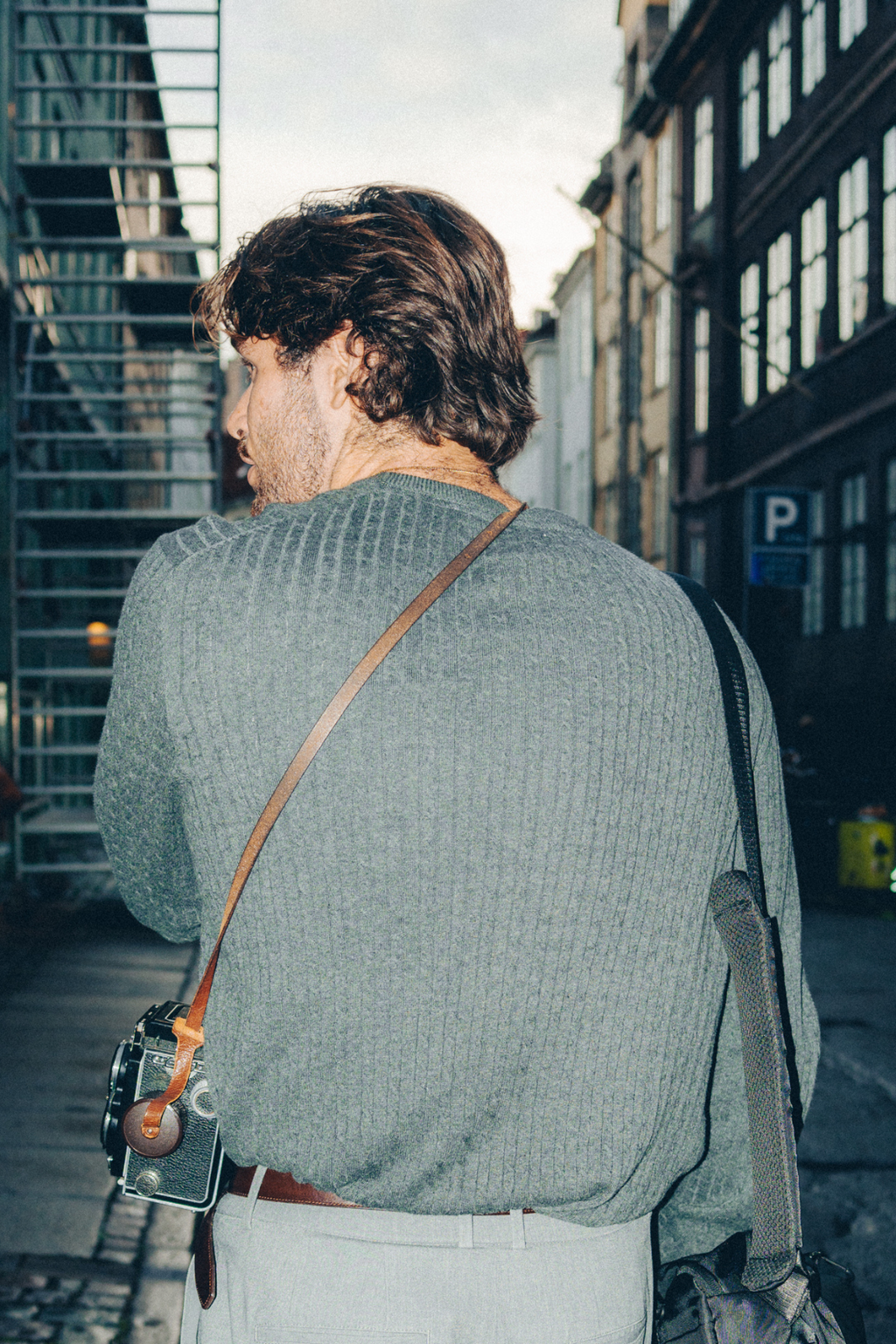 Pullover Kabel Strik - Charcoal Melange