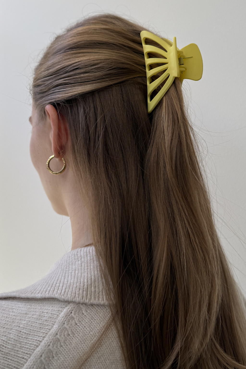 Hollow Claw Clip - Gul