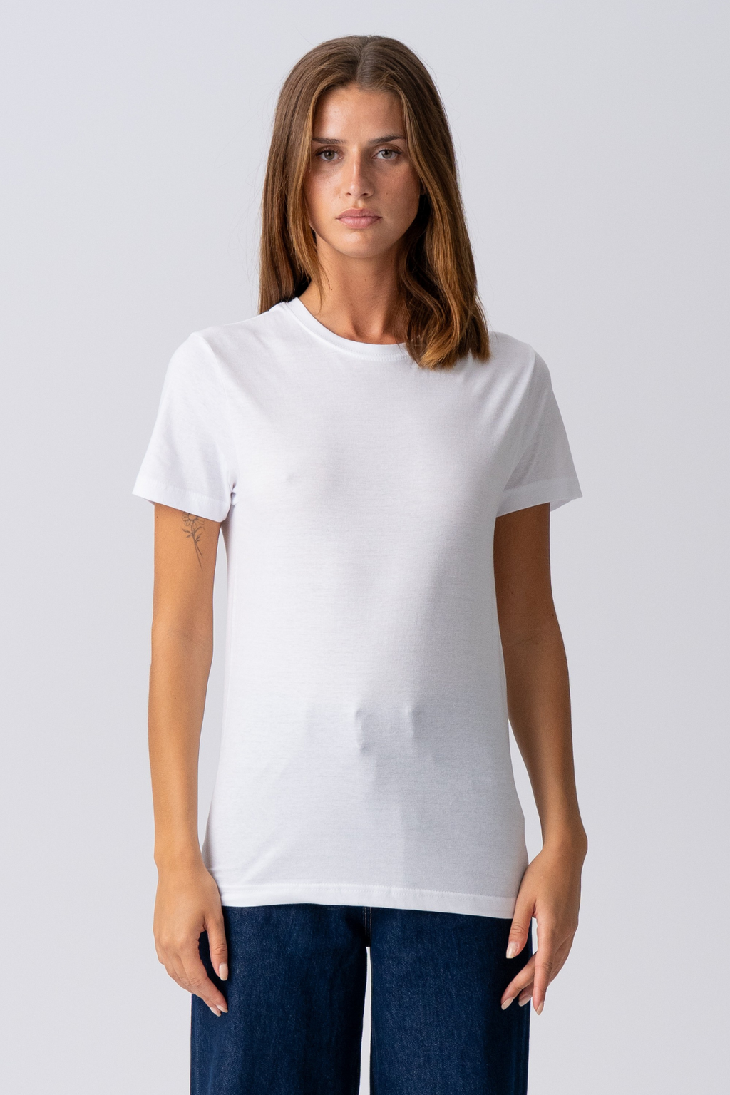 Basic Let T-shirt - Hvid