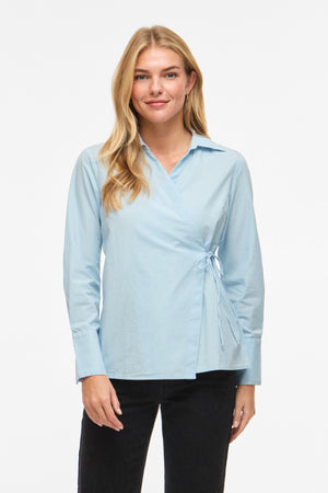 Lumi V-Neck Slå-om Top - Nantucket Breeze