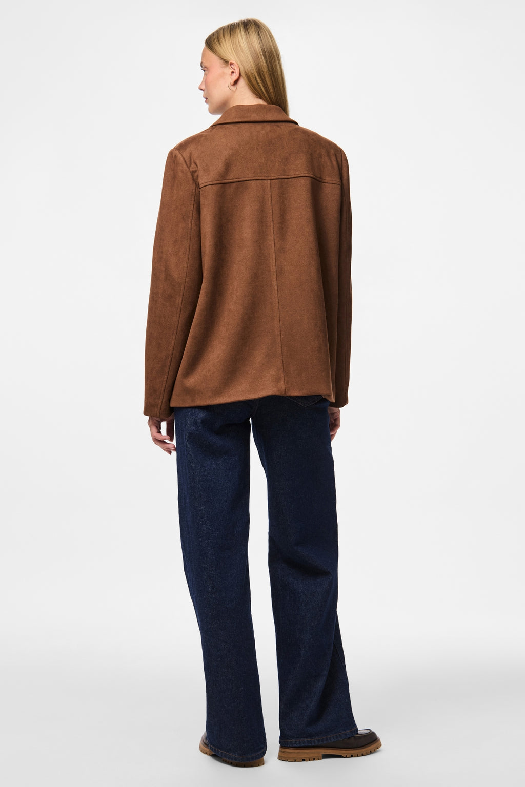 Rakel Børstet Blazer Frakke - Downtown Brown