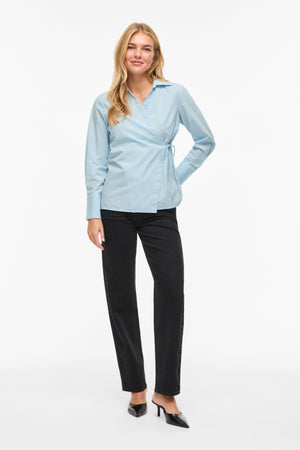 Lumi V-Neck Slå-om Top - Nantucket Breeze
