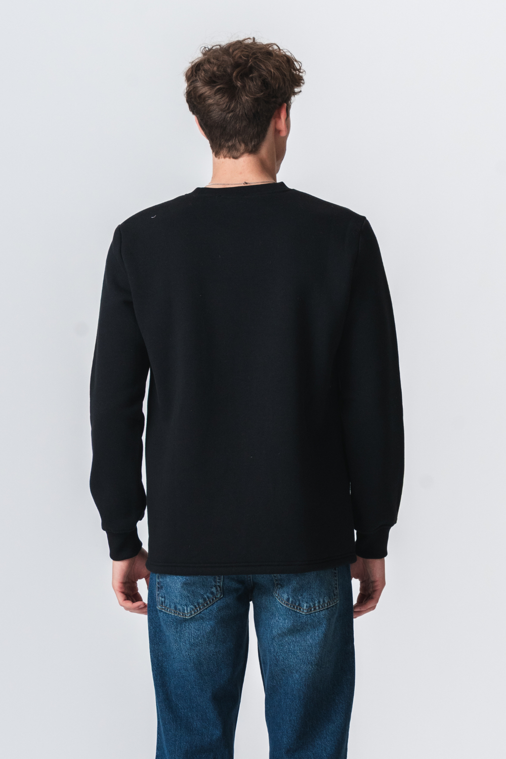 Pocket Sweatshirt Regular Fit - Sort