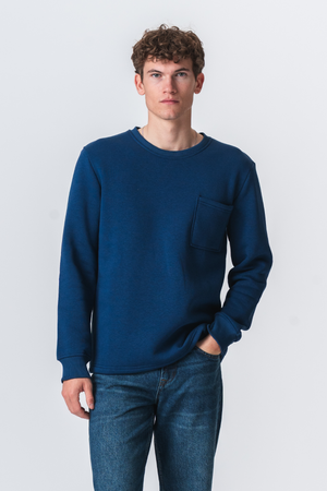 Pocket Sweatshirt Regular Fit - Navy
