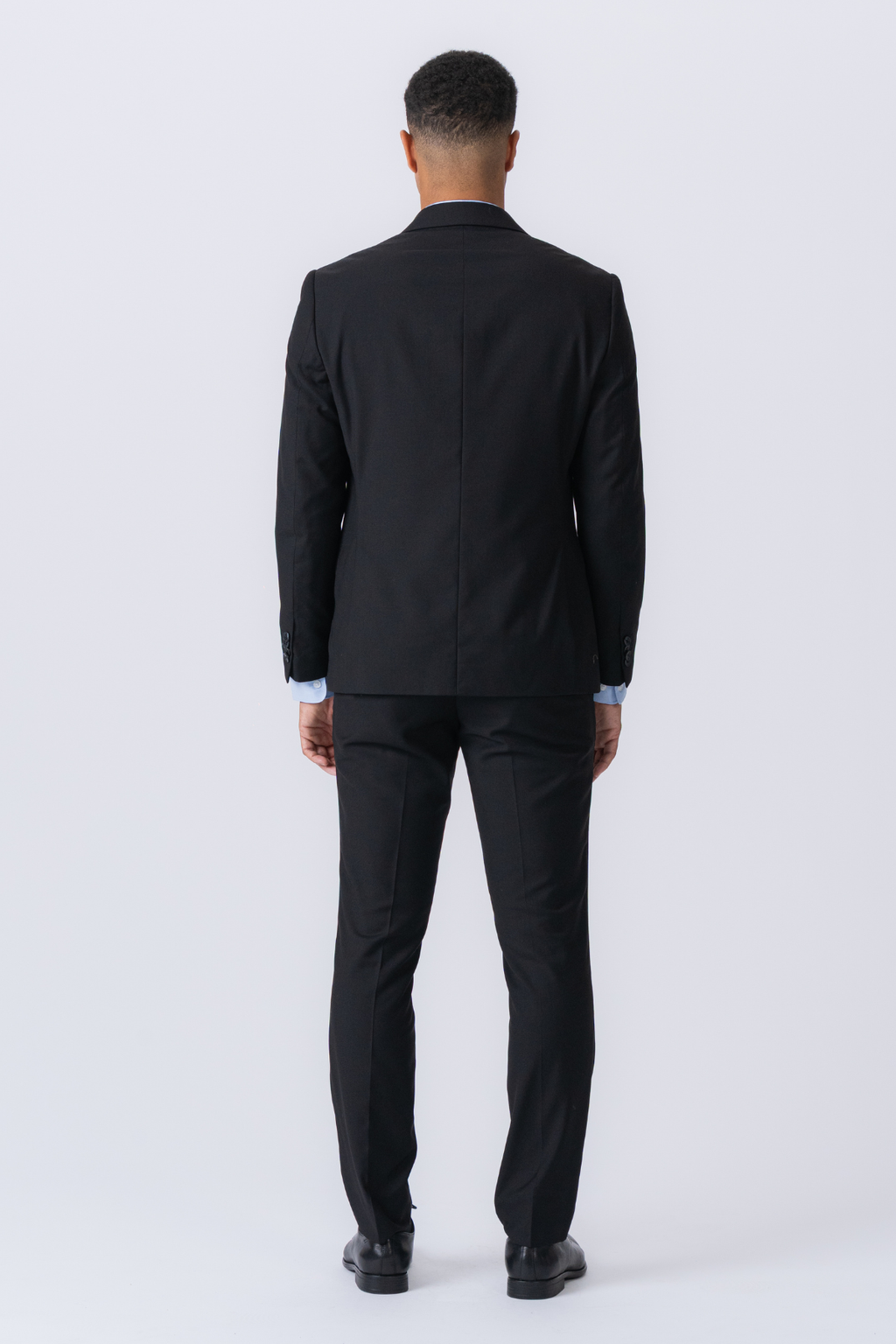 Premium Enkeltradet Jakkesæt (Sort)