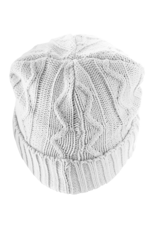 Next Beanie Cable Flap - White