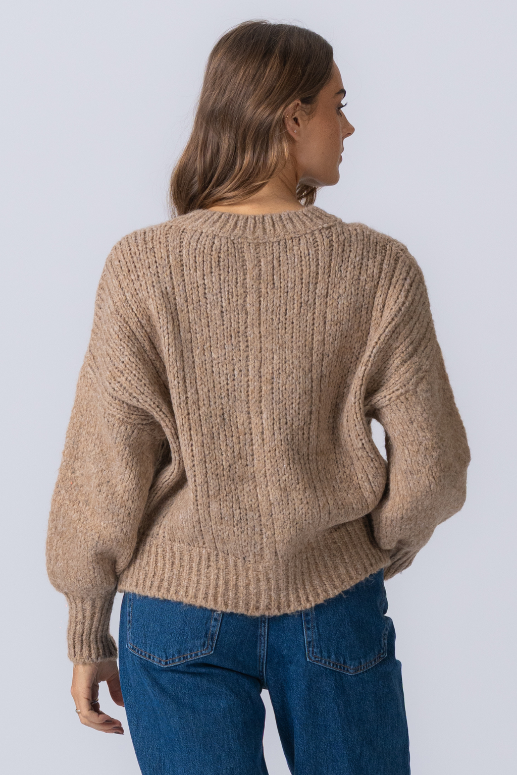 Botton Knit - Beige