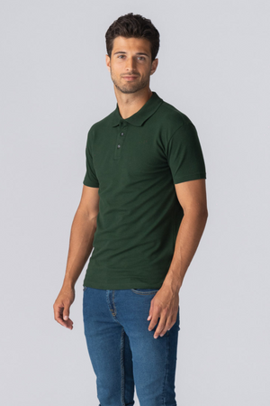 Muscle Polo Shirt - Mørkegrøn