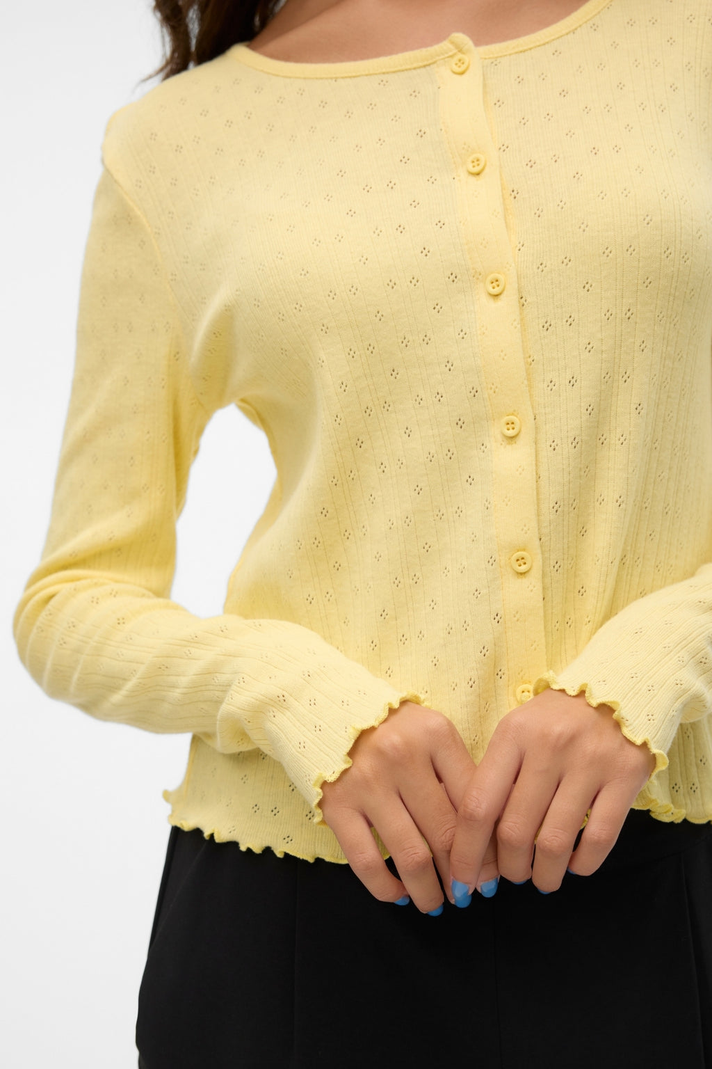 Isa O-Neck Cardigan - Anise Flower