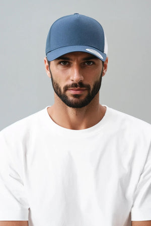 Retro Trucker Colored Front - navy