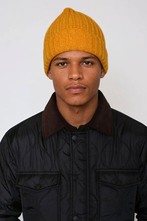 Ribbed Beanie - Gul