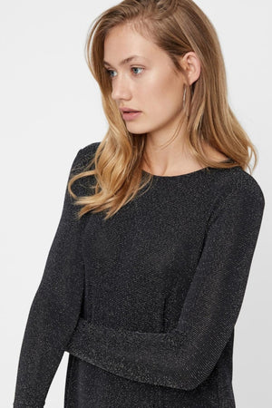 Sparkle Mini Kjole - Sort