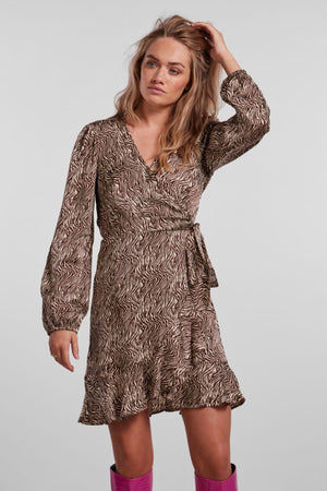 Juliet Wrap Kjole - Chicory Coffee
