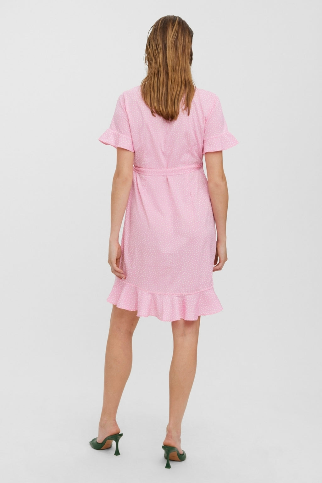 Henna 2/4 Wrap Kjole - Prism Pink