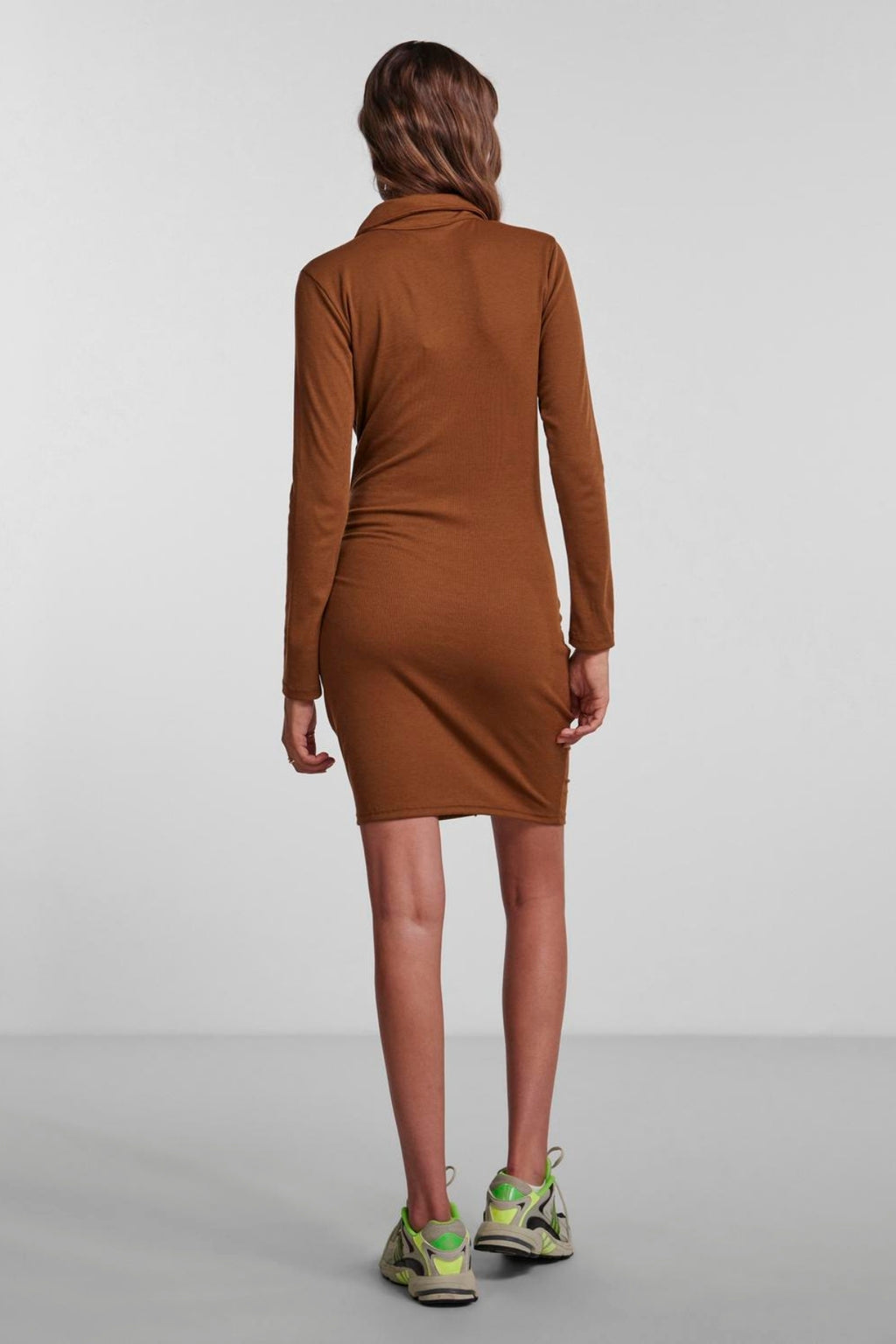 Norma Long Sleeve Dress - Brun