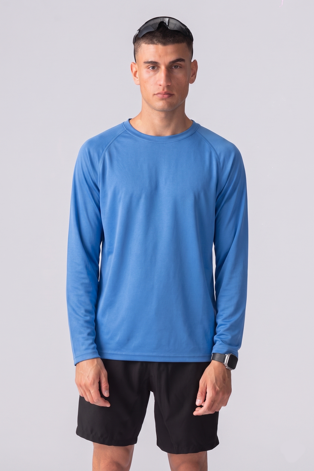 Langærmet Trænings T-shirt - Blå