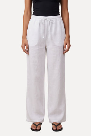 Astrid Hør Pants - Hvid