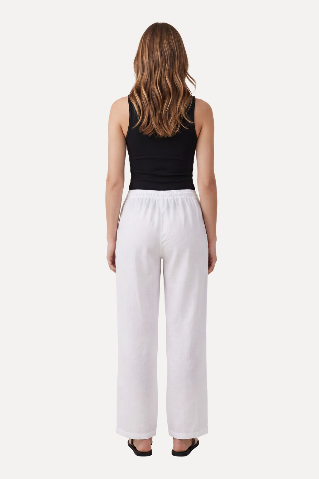 Astrid Hør Pants - Hvid
