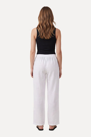 Astrid Hør Pants - Hvid