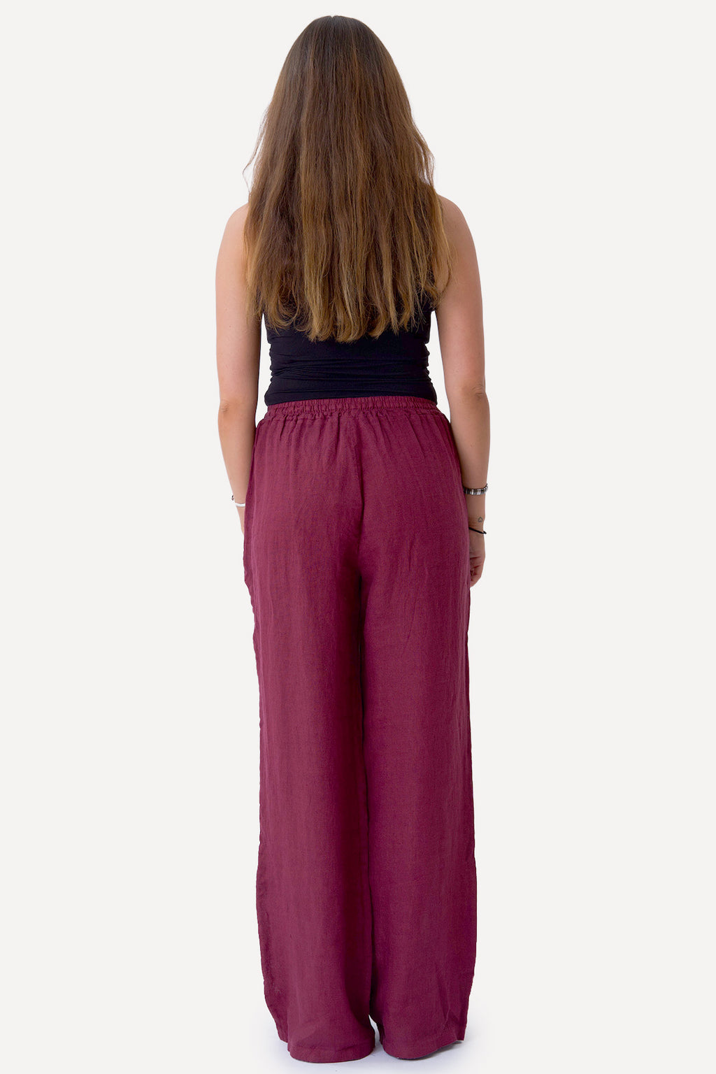 Astrid Hør Pants - Rød