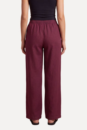 Astrid Hør Pants - Rød