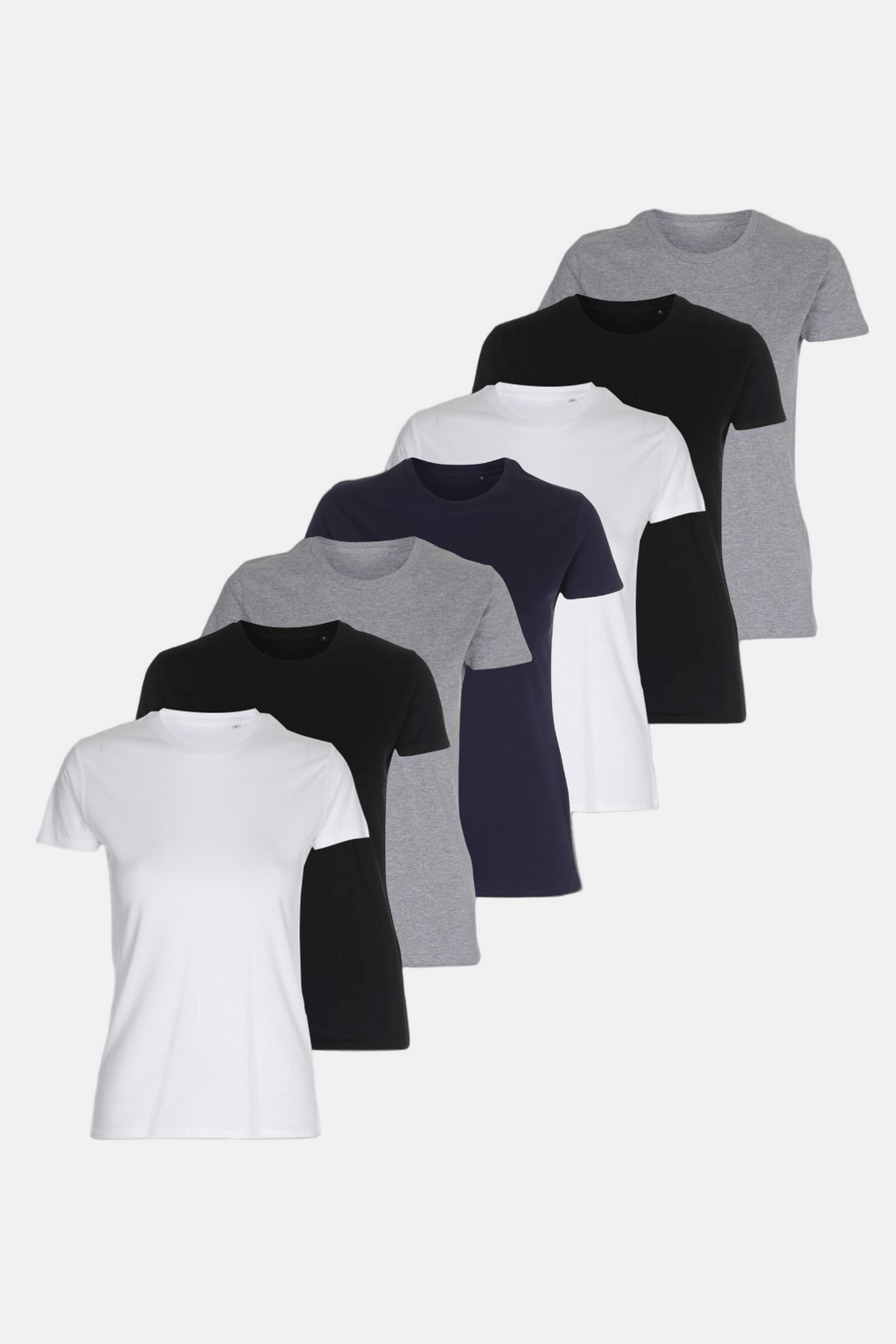Basic T-shirt - Dame (7 stk.)