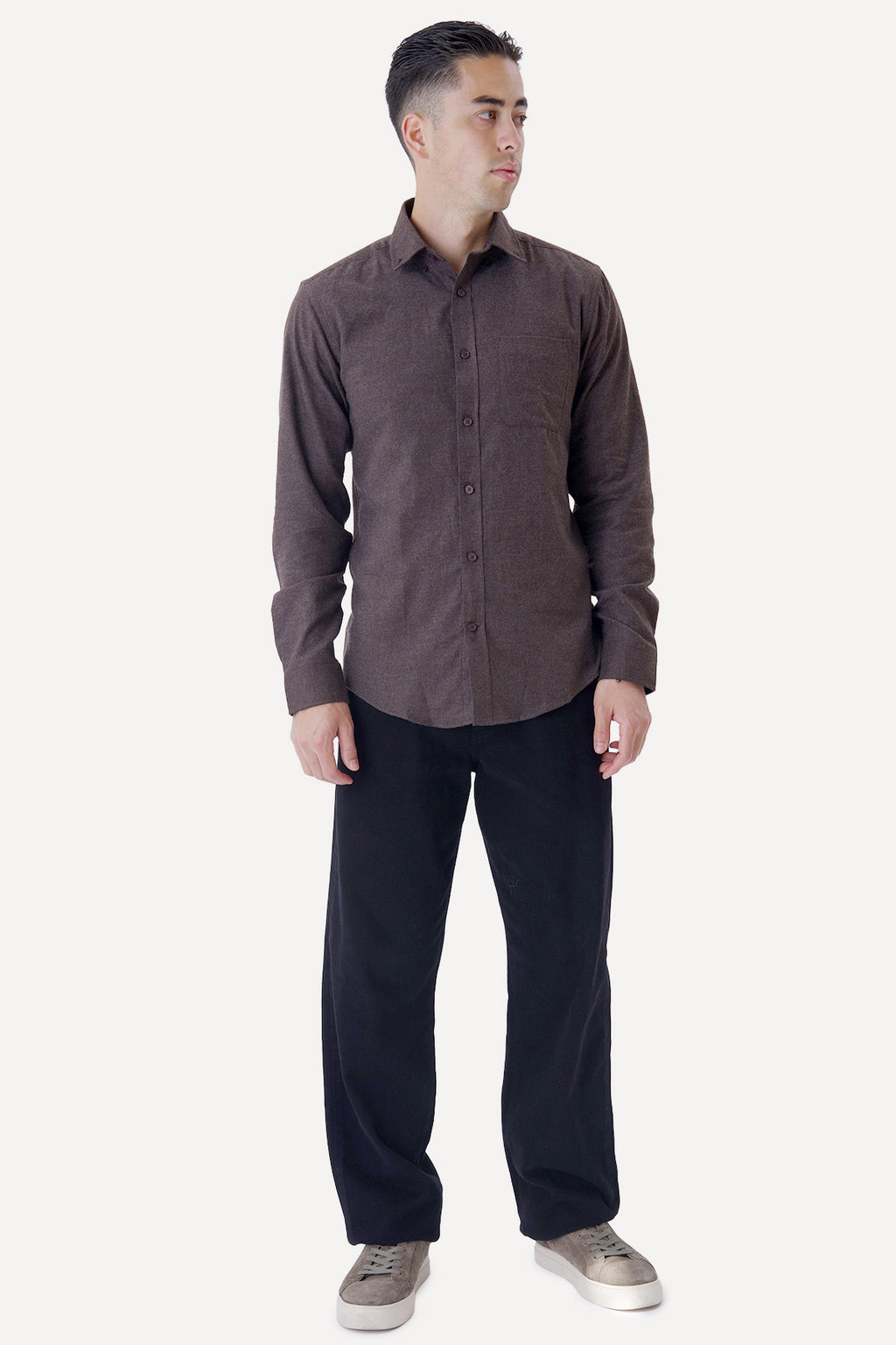 Flannel Skjorte - Brun